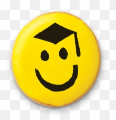 Grad Hat Smile Cookies Dozen Box - Happy png