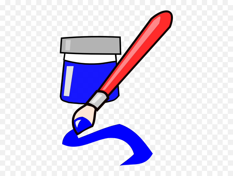 Library Of Blue Paint Brush Free Png Files - Paint Brush Clip Art,Paintbrush Clipart Transparent