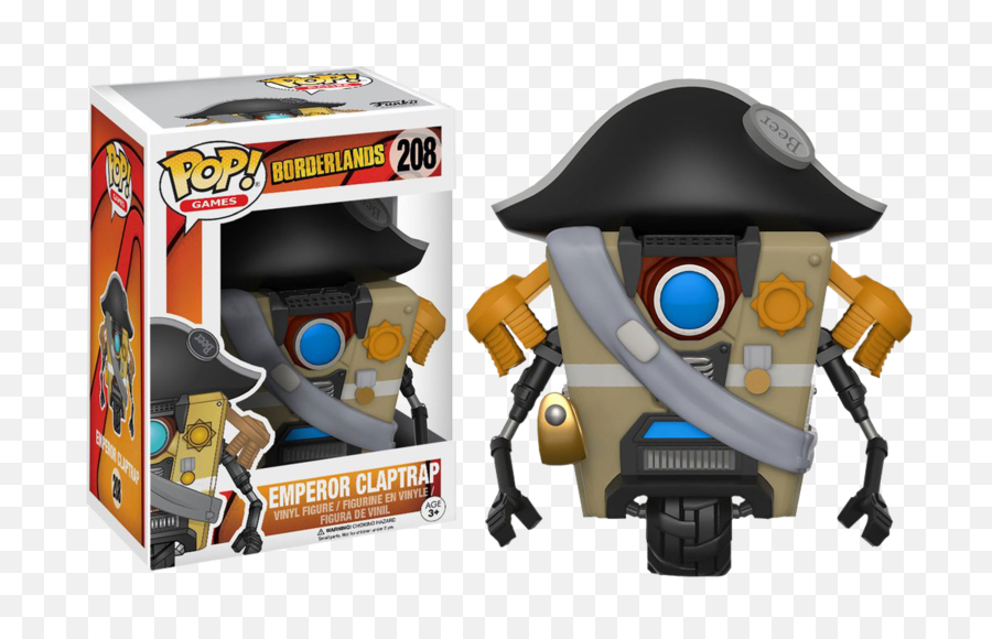 Download Emperor Claptrap Pop Vinyl Figure - Emperor Borderlands Funko Pop Png,Emperor Palpatine Png