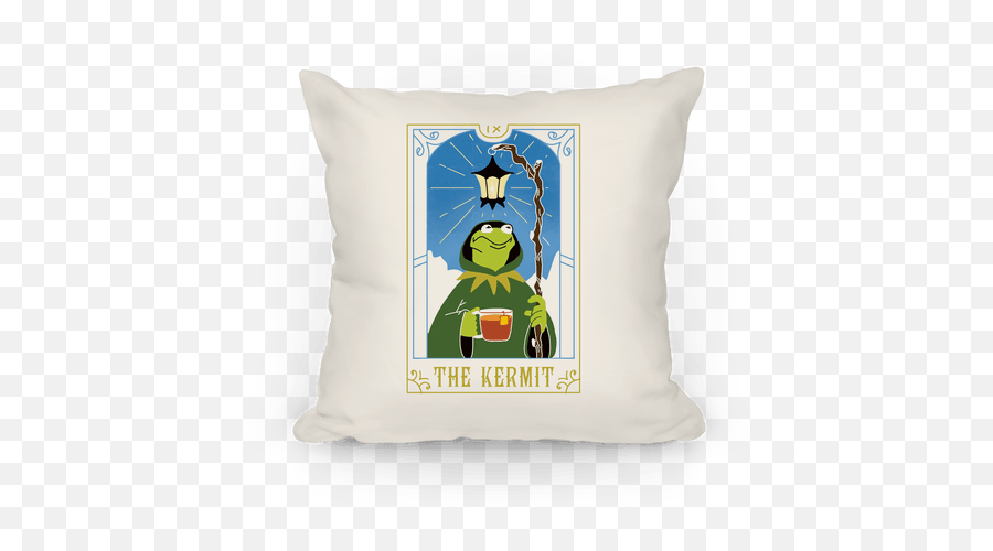 The Kermit Tarot Card Pillows Lookhuman - Kermit The Frog Phone Case Png,Kermit Transparent