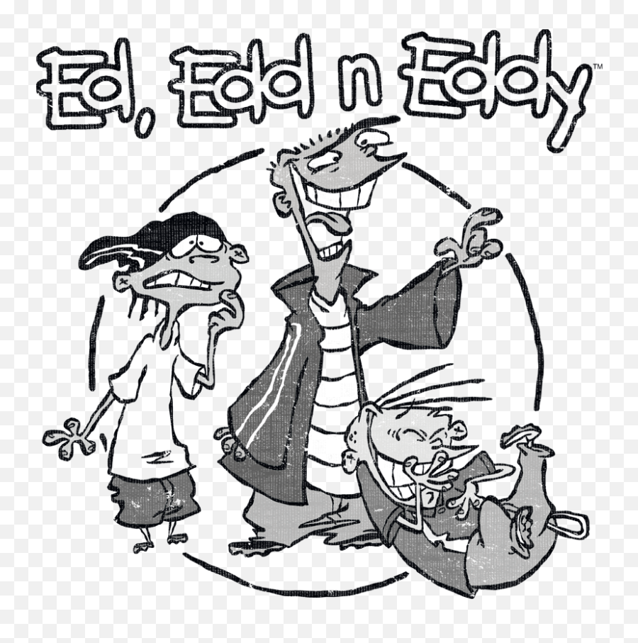 Ed Edd N Eddy Gang Toddler T - Ed Edd Eddy Black And White Cartoon Png,Ed Edd N Eddy Png