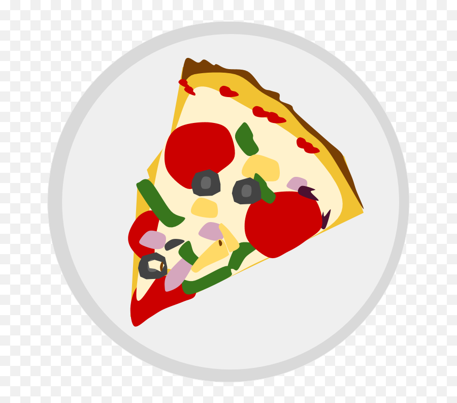 Pizza Slice - Pizza In Plate Clipart Png,Pizza Slice Png