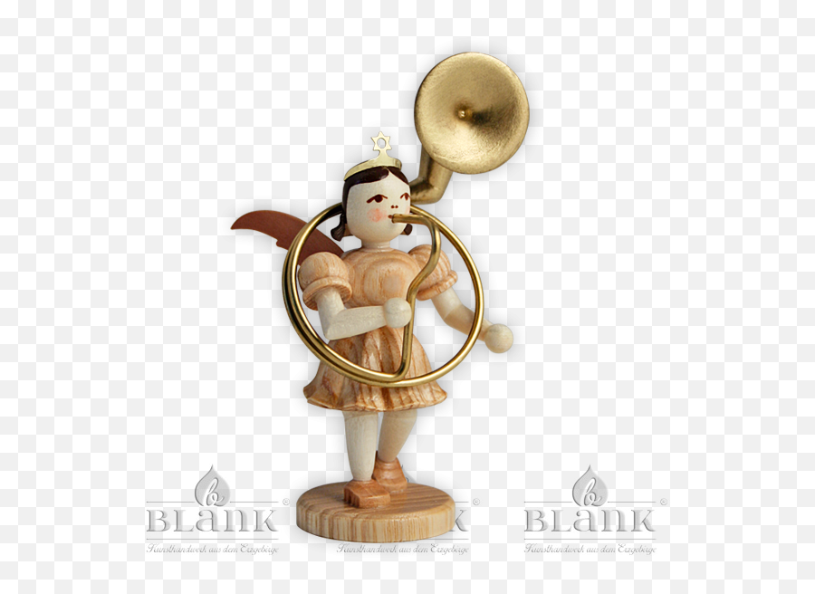 Angel With Short Pleated Skirt And Sousaphone - Figurine Png,Sousaphone Png