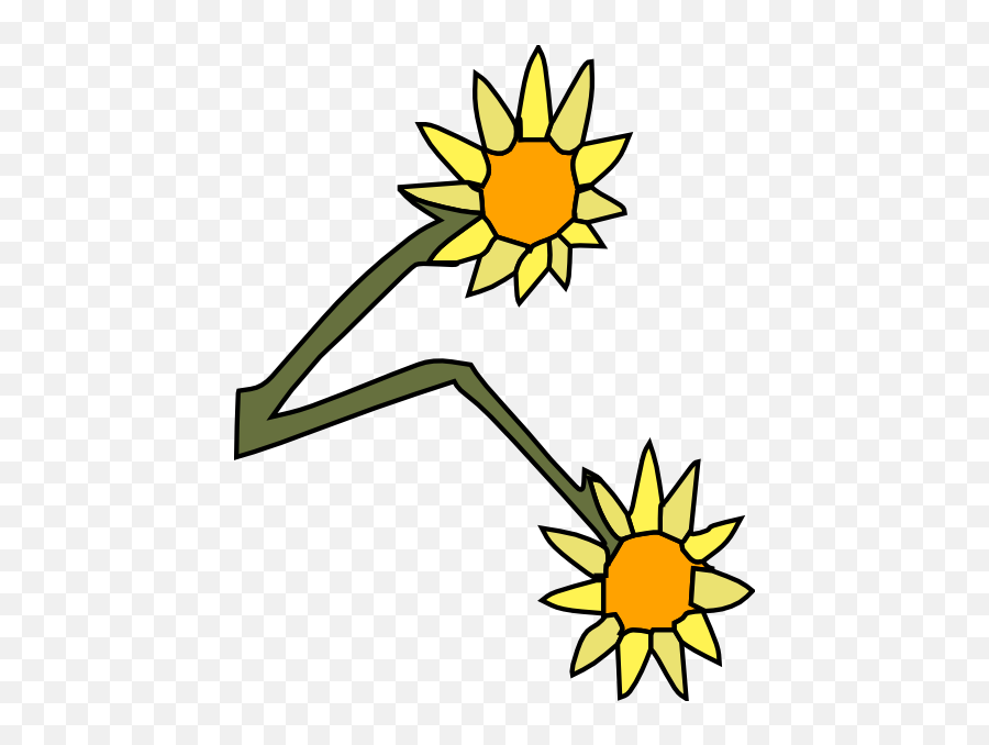 Sun Flowers Png Clip Arts For Web - Clip Arts Free Png Wilting Flower Cartoon,Sun Flower Png