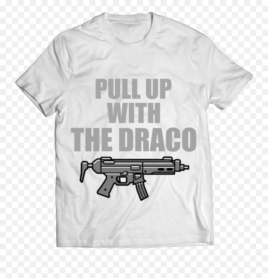 Draco - White Tshirt Machine Gun Png,Draco Gun Png