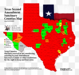Gun Rights Watch - Texas Adds Six More Second Amendment Second Amendment Sanctuary Counties In Texas Png,Texas Star Png