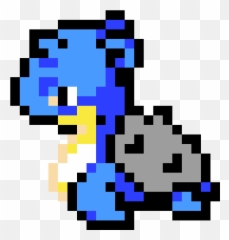 Pixel Art Pokemon Lapras - Lapras Perler Pattern Png,Lapras Png