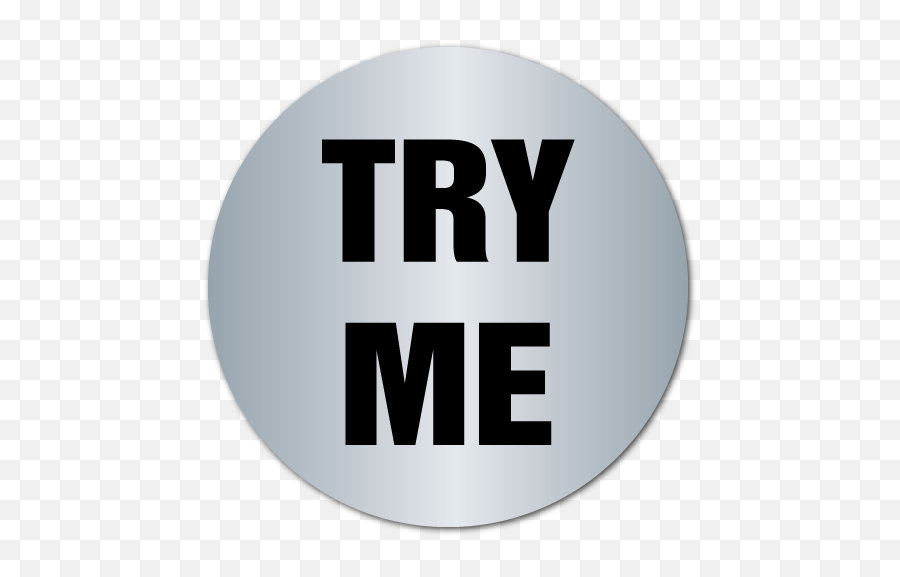 Try Me Shiny Silver Foil Circle Stickers - Circle Png,Silver Circle Png