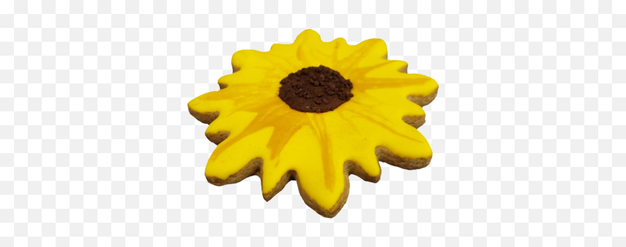 Sunflower Cookie - Sunflower Png,Sunflower Emoji Transparent