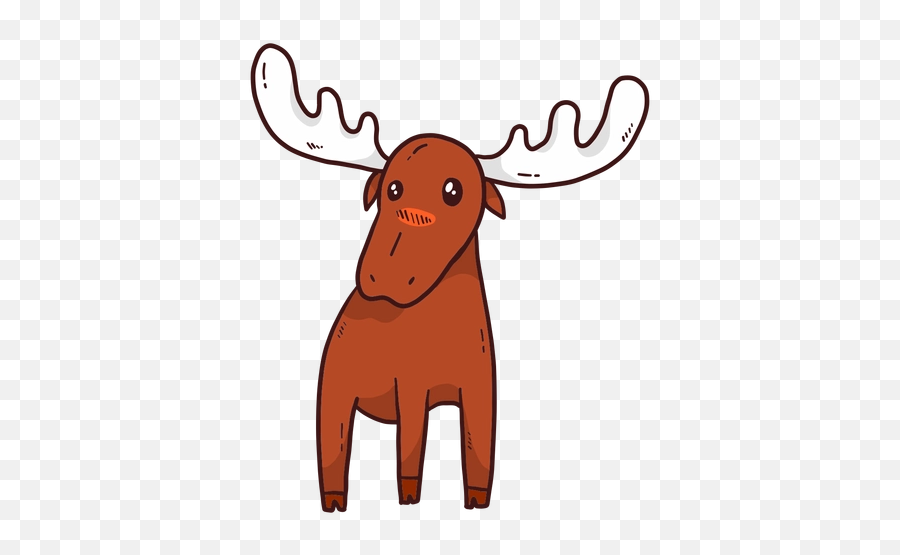 Download Free Png Cute Moose Elk Antler Flat - Transparent Cute Transparent Moose Png,Antler Png