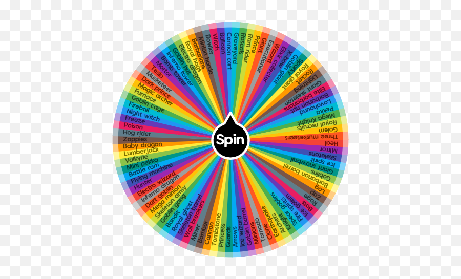 Clash Royale Cards Spin The Wheel App - Spin The Wheel App Names Png,Battle Royale Png