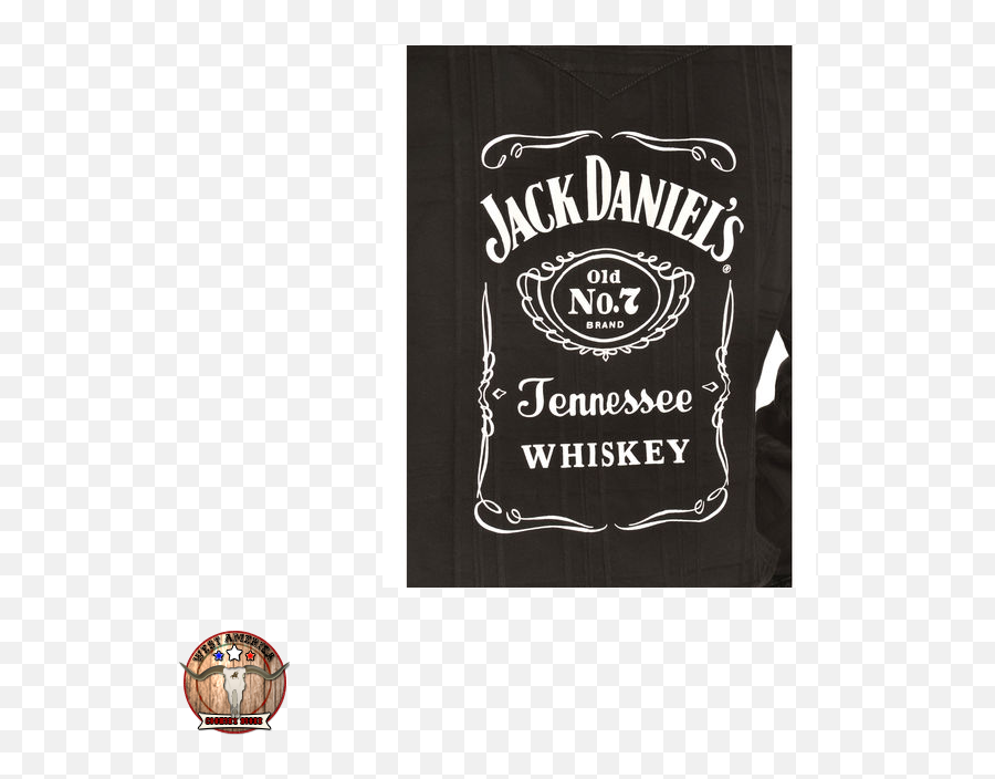 Jack Daniels Shirt Black Screenprint - Westamerica Jack Daniels Shirt Png,Jack Daniels Logo