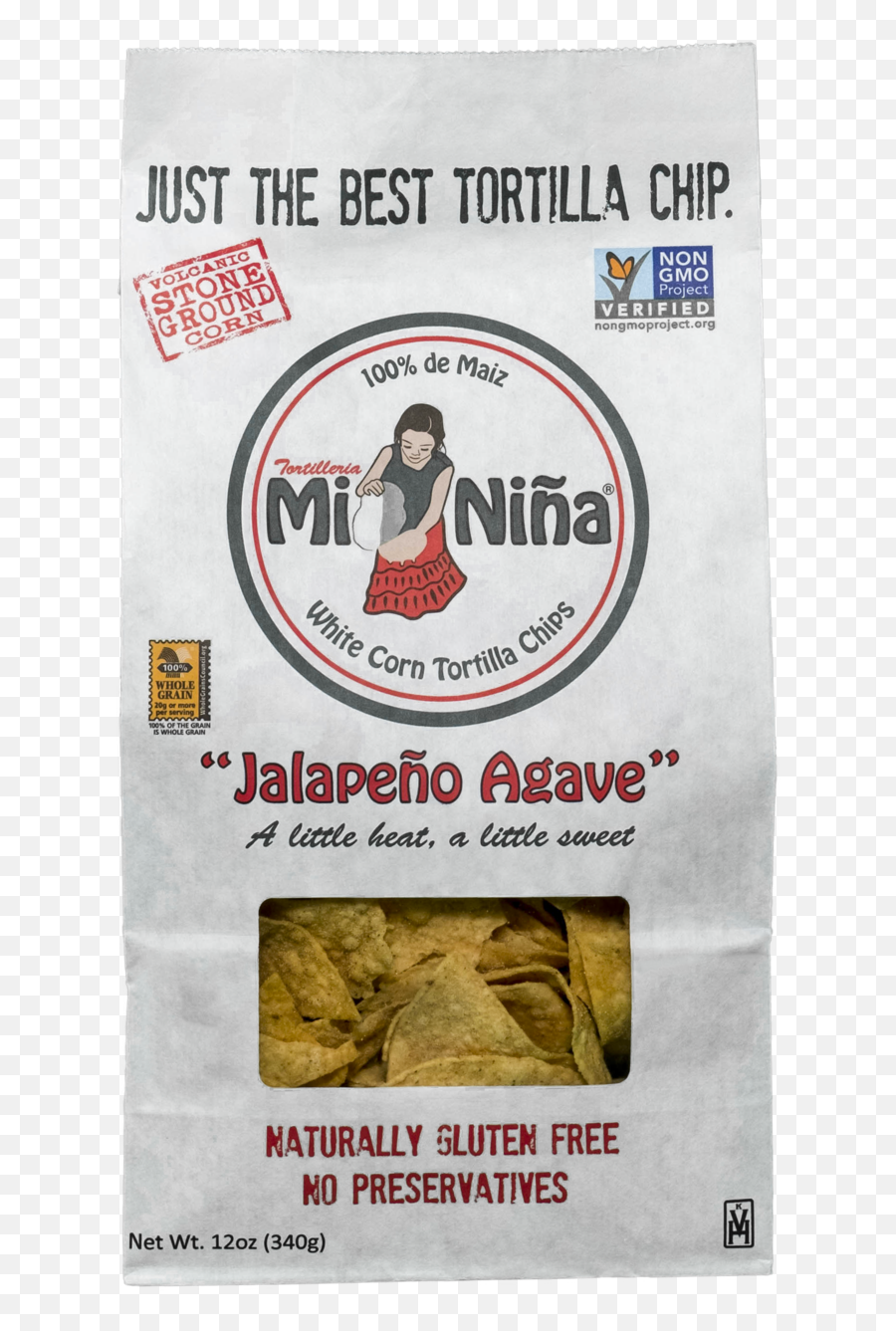 Case - Jalapeño Agave Tortilla Chips 9 12 Oz Bags U2014 Mi Niña Potato Chip Png,Jalapeno Png