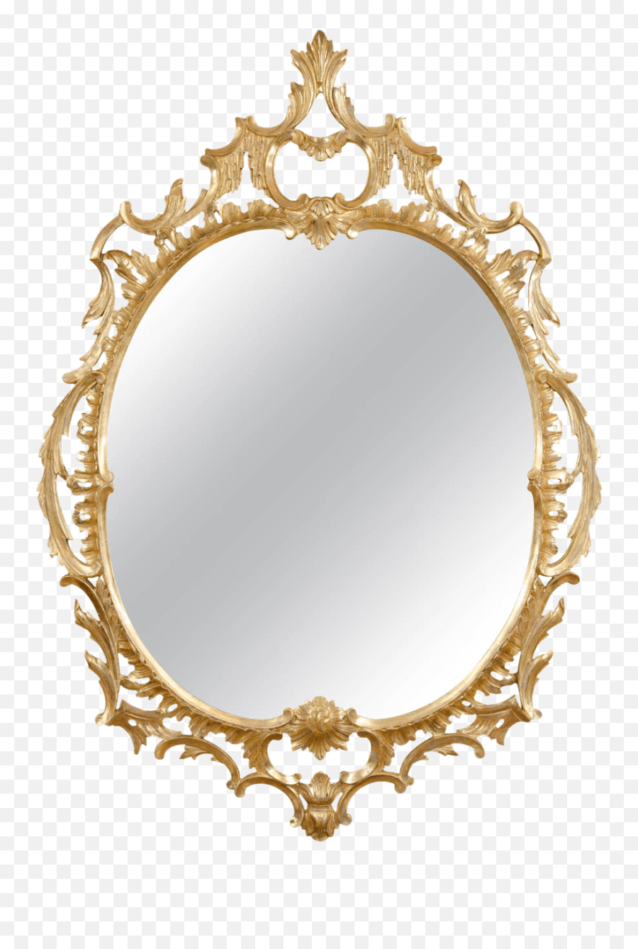 Mirror Gold Simple Transparent Png - Gold Mirror Png,Mirror Transparent Background
