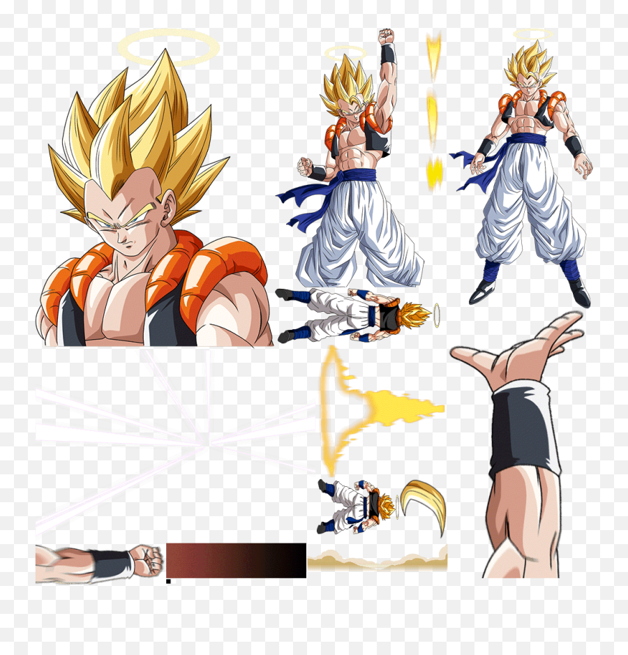 Dokkan Assets På Twitter Fused Fighting Force Super Gogeta - Dokkan Battle Gogeta Png,Super Saiyan Goku Png