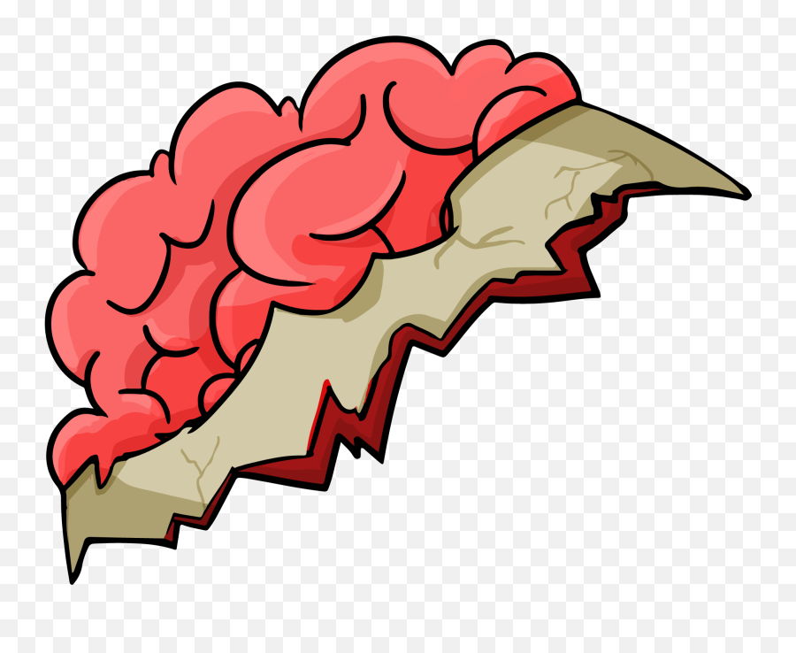 Comic Artwork For Ui Graphic Assets - Zombie Brain Clipart Png,Cartoon Brain Png