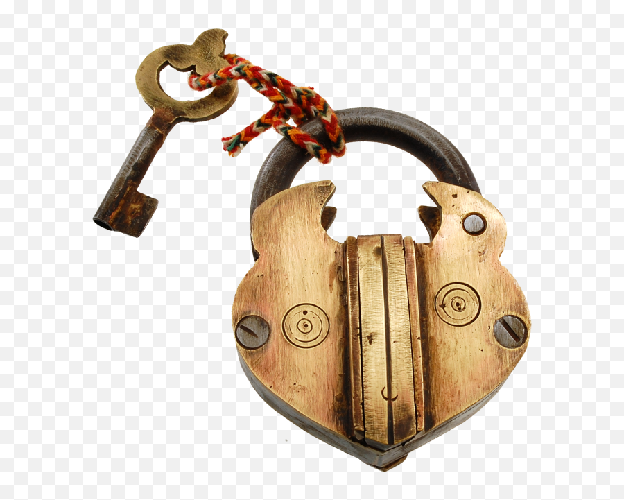 Download Brass Simple Hidden Key Hole Puzzle Lock - Brass Lock And Key Png,Key Hole Png