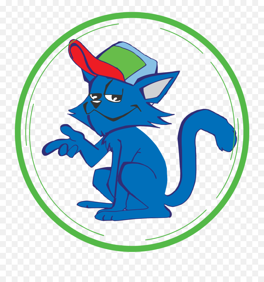 Wl Cool Cat W Boarder - Fictional Character Png,Boarder Png