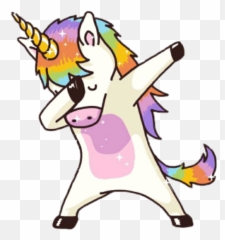 Dabbing Wallpaper Posted - Dessin Licorne Qui Fait Un png