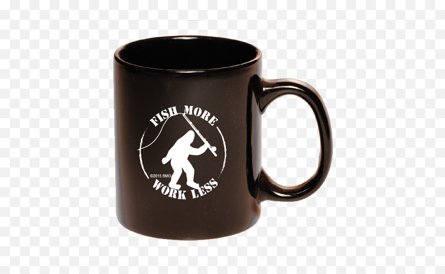 Bmo Original Fish More Work Less 11 Oz Coffee Mug Logo - Make Levees Not War Png,Coffee Cup Logo