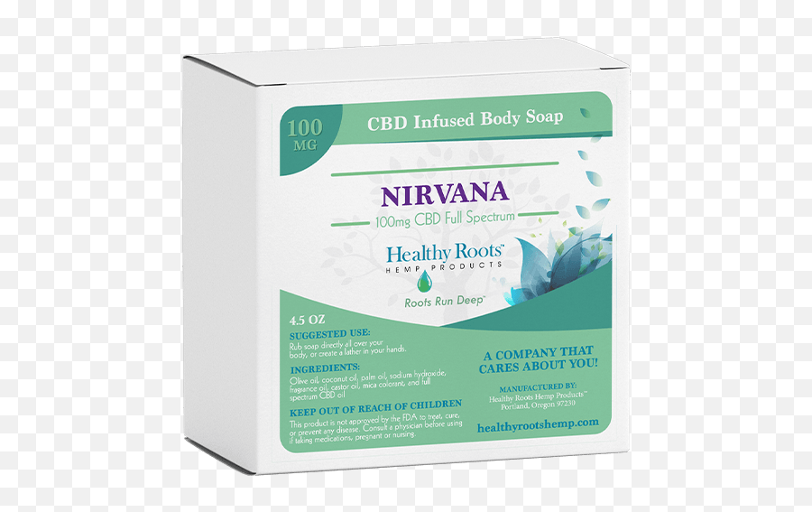 Heavenly Hemp Nirvana Cbd Bar Soap Coa Healthy Roots - Skin Care Png,Soap Png