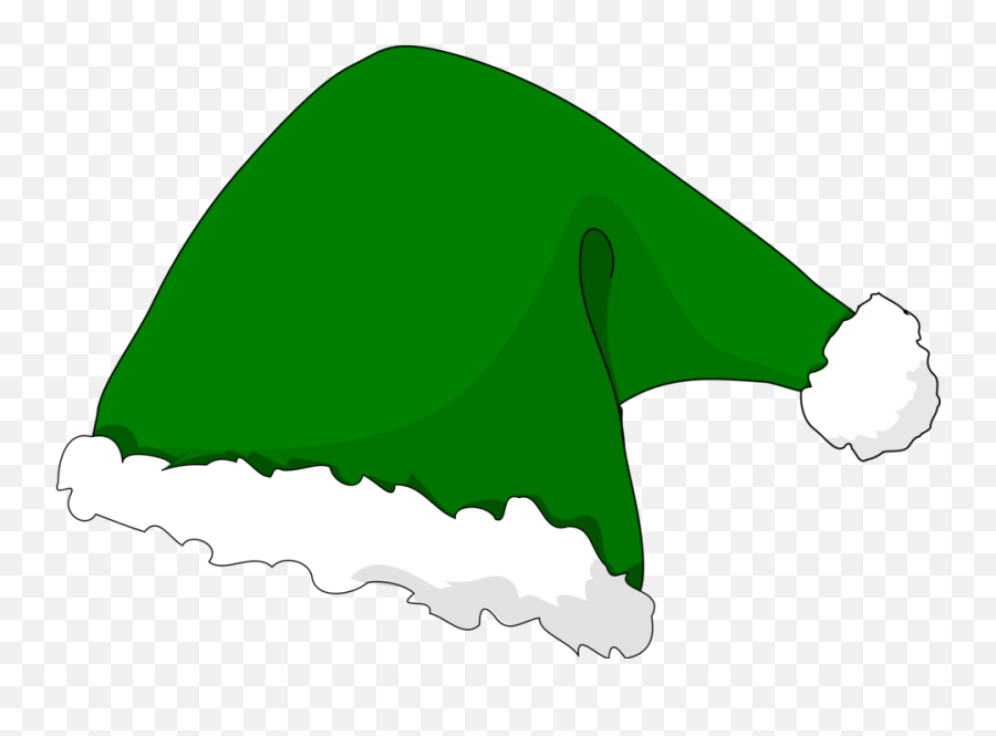 Green Christmas Hat Clipart - Png Download Full Size Green Christmas Hat Png,Santa Hat Clipart Png