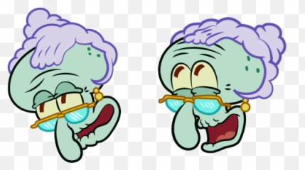 Spongebob Mrs Tentacles Cursor U2013 Custom - Mrs Tentacles Png,Tentacles Transparent
