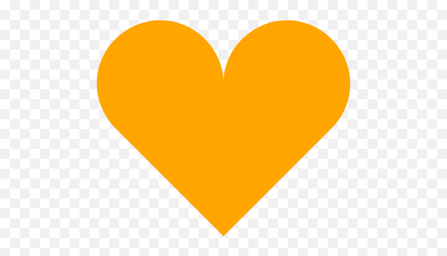 Orange Heart 5 Icon - Free Orange Heart Icons Orange Heart Png,Orange Heart Png
