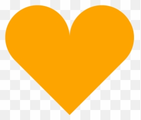 Orange Heart 5 Icon - Free orange icons Heart png
