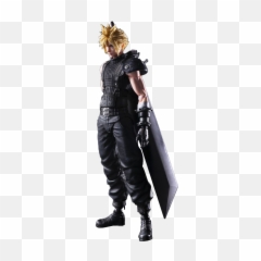 Cloud Strife Version 2 Action Figure By Square Enix - Final Fantasy png