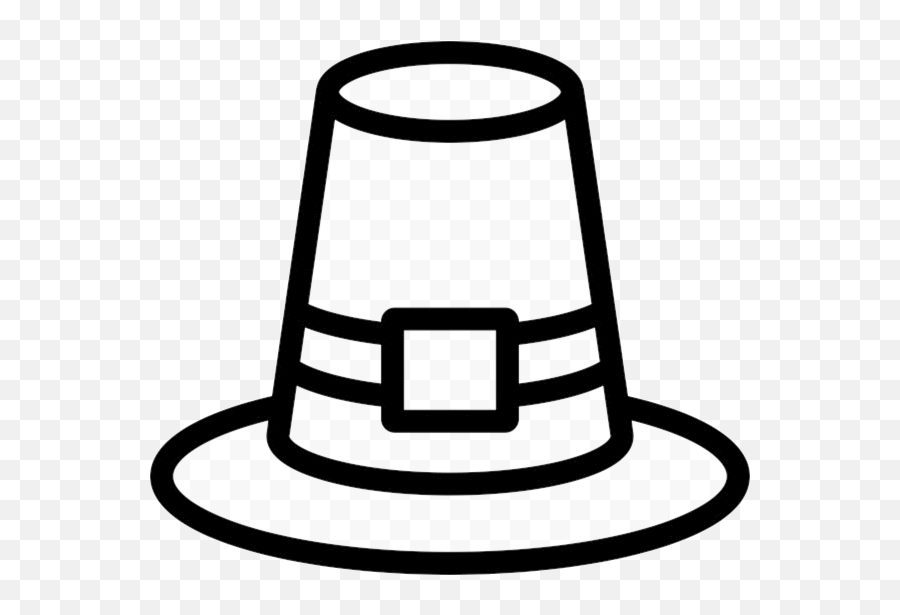 Rubber Stamp Png - Pilgrim Hat Easy Drawing,Pilgrim Hat Transparent
