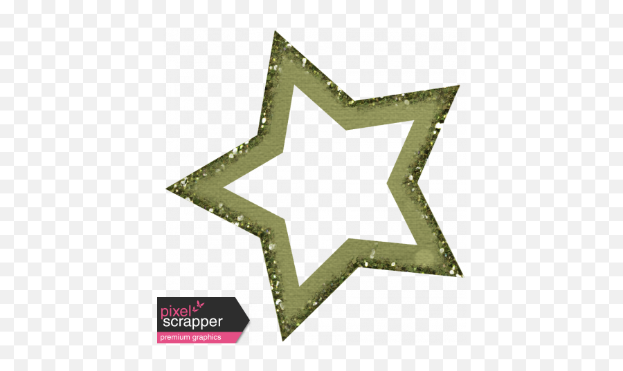 Green Glitter Star Graphic By Marisa Lerin Pixel Scrapper - Pastel Goth Wallpaper Bats Png,Glitter Star Png