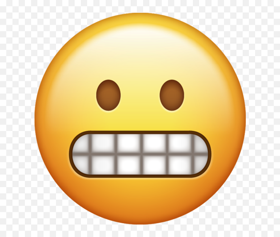 Grimacing Emoji Png Transparent - Transparent Background Teeth Emoji,Smiling Emoji Transparent