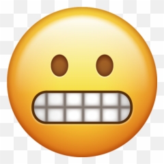Grimacing Emoji Png Transparent - Transparent Background Teeth Emoji,Smiling Emoji Transparent