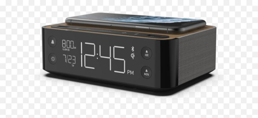 Modern Clock With Wireless Charger And Png Nonstop Icon