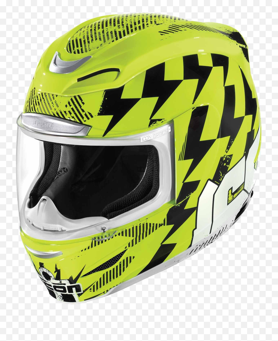 Motorcycle Helmet Png Images - Icon Airmada Volare Hi Viz,Icon Death From Above Helmet