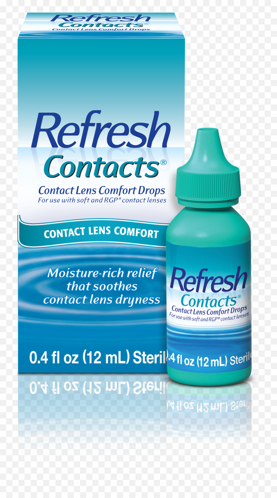 Refresh Contacts Lubricant Eye Drops 04 Fl Oz - Walmartcom Eye Drops For Contact Lenses Png,Icon Contact Lens