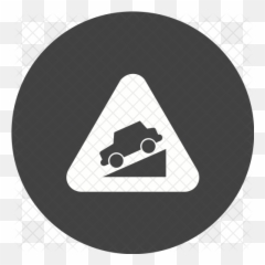 Free Slope Ahead Icon Of Glyph Style - Dot png