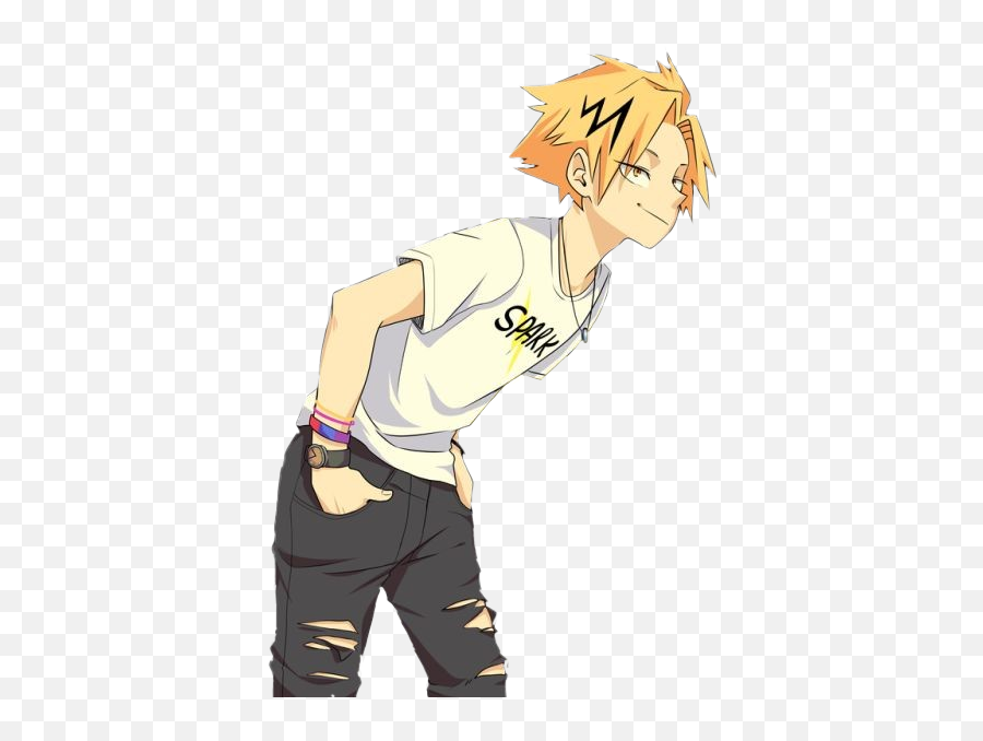 My Hero Academia Manga Cute Anime Guys - Denki Kaminari Fanart Png,Kaminari Icon