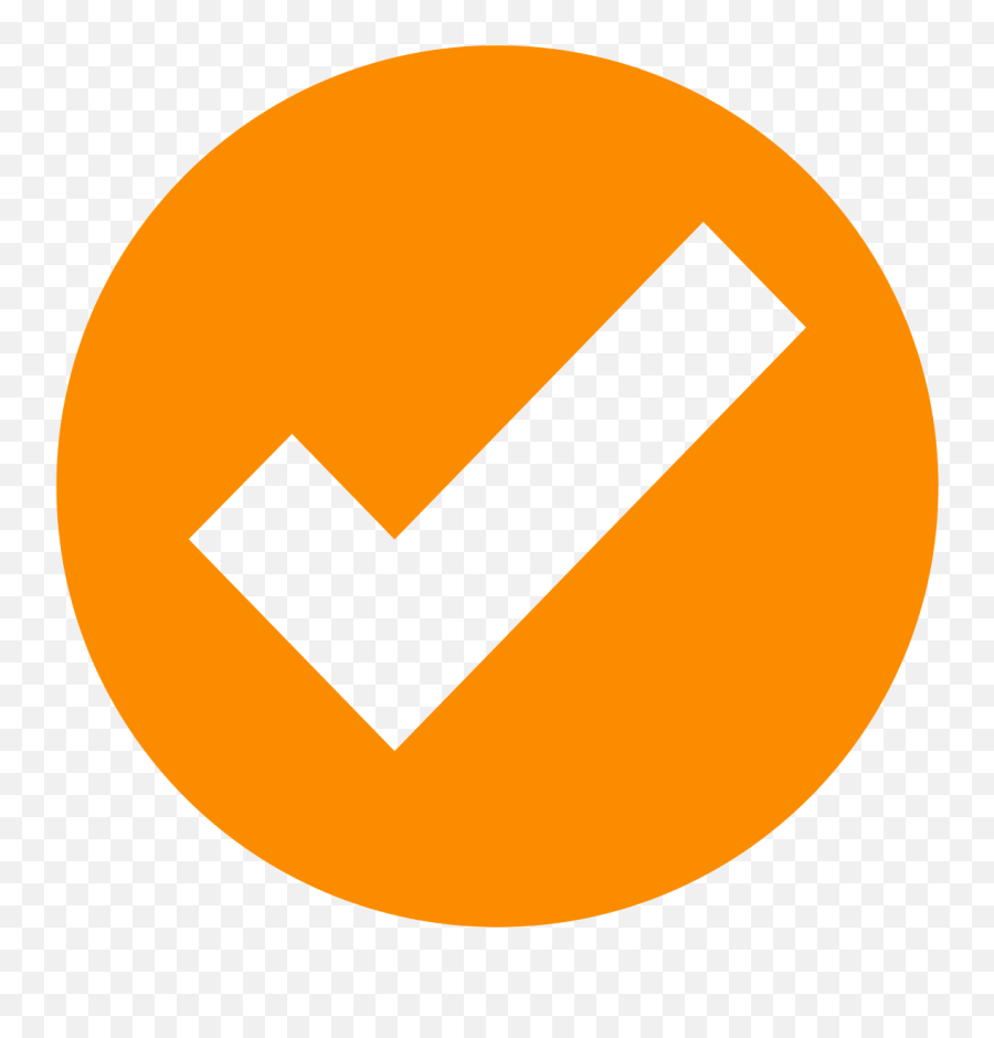 Fileeo Circle Orange Checkmarksvg - Wikimedia Commons Circle Orange Check Mark Png,What Is Green Check Mark On Icon