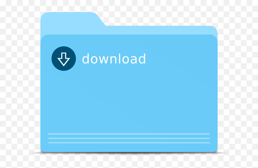 Blank Blue Folder - Openclipart Horizontal Png,Blank Folder Icon
