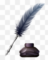 Download Inkwell Pen Png Image For Free - Feather