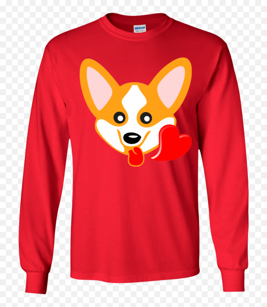 Corgi Emoji T - Shirt Funny Heart Eyes Emoji Youth Ls Tshirt Minnesota Wisconsin Im With Stupid Png,Heart Eyes Emoji Transparent