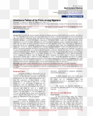 Pdf Inheritance Pattern Of Lip Prints Among Nigerians - Document Png,Lip Print Png