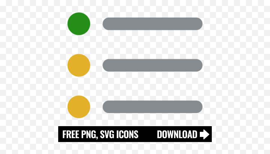Free List Icon Symbol Png Svg Download - Dot,Checklist Icon Free
