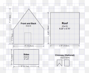 Gingerbread House Templates Printable Patterns U0026 Stencils - Vertical png