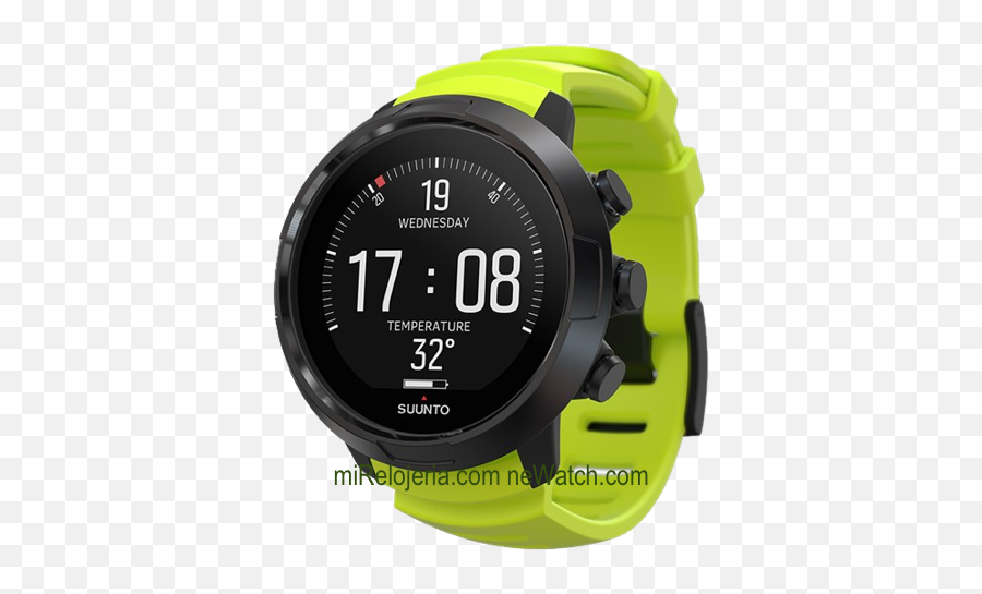 D5 Black Lime - Suunto Dive Computer D5 Png,Mares Icon Hd Wrist Dive Computer