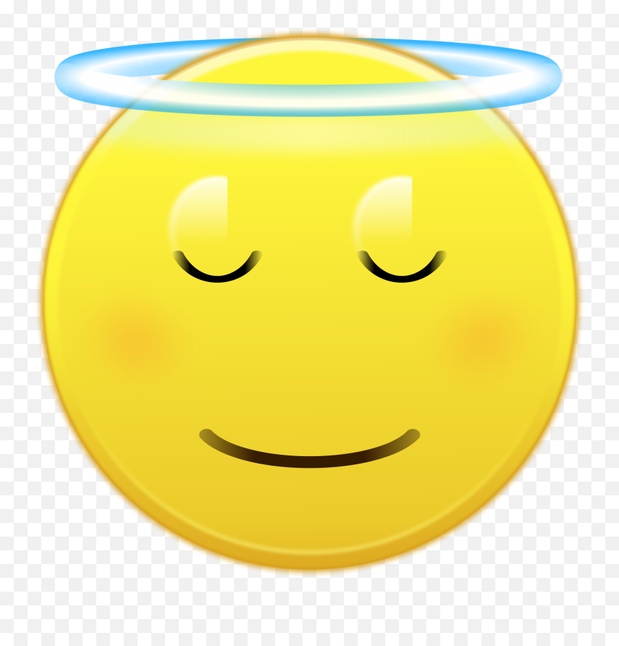 Breathe Face Angel - Smiley Png,Smiley Emoji Png