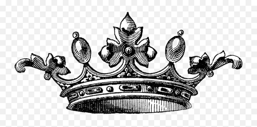Crown Png Transparent Image - Vintage Crown Clipart,Black Crown Png