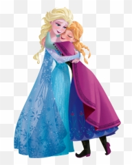 Clip Art Black And White Library Elsa - Elsa And Anna Hugging Png,Elsa Transparent